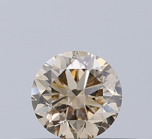0.25 CT Natural Round Diamond Brown Color Clarity SI1 (4.02 MM)