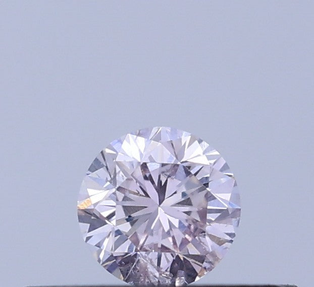 0.17 CT Natural Round Diamond Pink Color Clarity SI (3.52 MM)