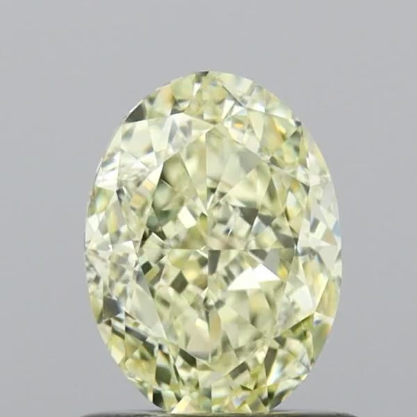 GIA Certified 1.01 CT Oval Diamond Natural Yellow Color SI1 Clarity (6.99 MM)