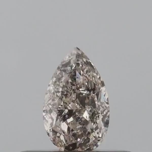 0.23 CT Pear Shape Natural Diamond Pink Color I2 Clarity (5.10 MM)