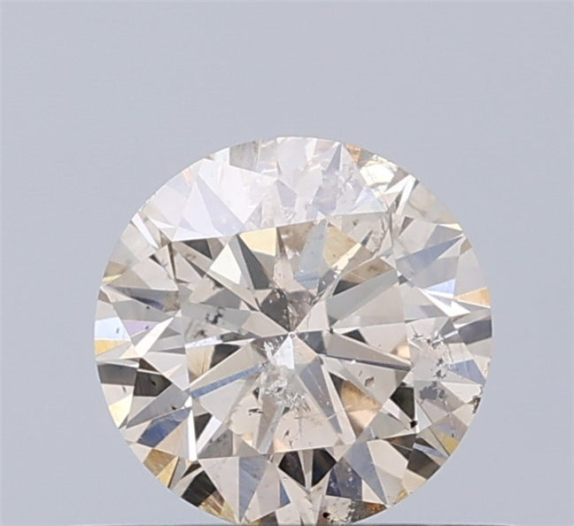 0.18 CT ラウンド ローズ カット シェイプ 天然ダイヤモンド ピンク色 I2 クラリティ (3.86 MM)