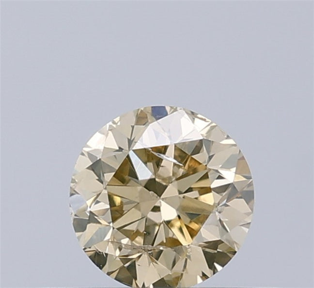 0.34 CT Natural Round Diamond Brown Color Clarity SI (4.38 MM)