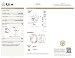 GIA Certified 1.02 CT Cushion Diamond Pinkish Brown Color Natural Loose Diamond I2 Clarity (5.97 MM)