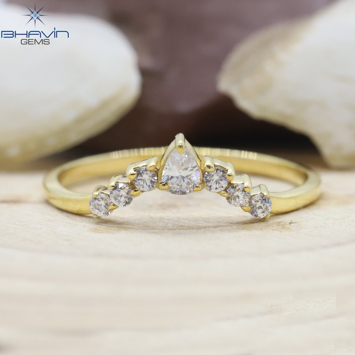 Gold Ring, Marquise Diamond, Salt And Pepper Diamond, Natural Diamond Ring, Engagement Ring, Wedding Ring, Diamond Ring