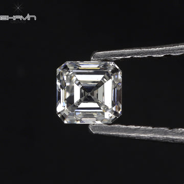 0.25 CT Natural Asscher Diamond White (G+) Color Clarity VVS-VS (3.60 MM)