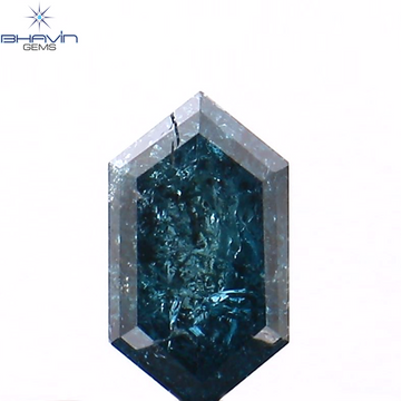 0.19 CT 六角形 天然ダイヤモンド イエロー カラー I2 クラリティ (6.65 MM)