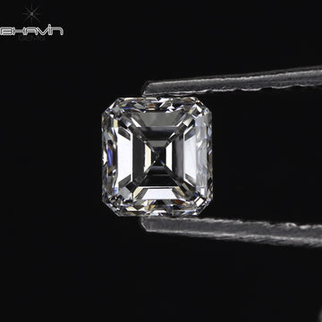 0.20 CT Natural Asscher Diamond White (G+) Color Clarity VVS-VS (3.40 MM)