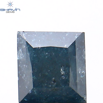 0.30 CT Natural Princess Diamond Enhanced Blue Color Clarity I3 (3.40 MM)
