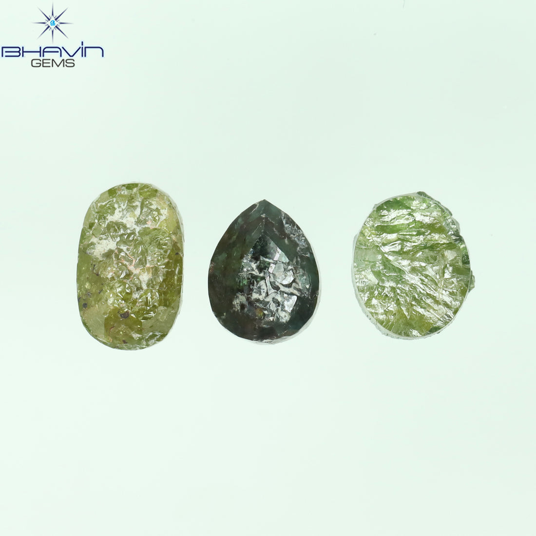 2.40 CT/3 Pcs Natural Mix Rough Diamond Enhanced Mix Color Clarity I3 (6.85 MM)