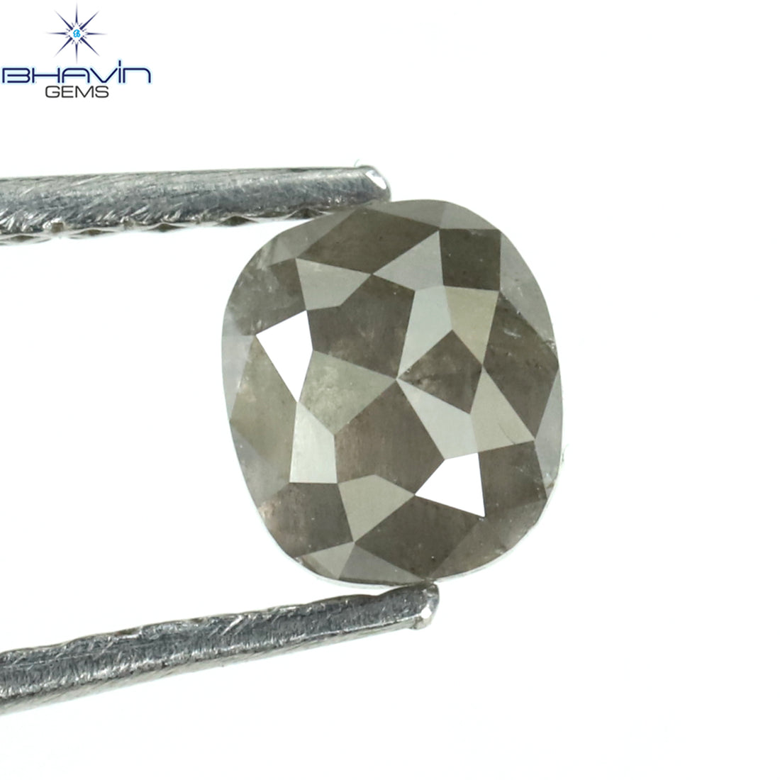 0.78 CT オーバルシェイプ ナチュラル ダイヤモンド ソルト アンド パッパー カラー I3 クラリティ (6.80 MM)