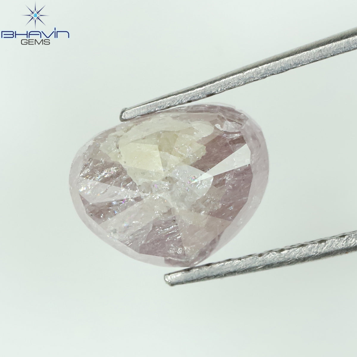 0.86 CT クッション ダイヤモンド ピンク カラー ナチュラル ルース ダイヤモンド I2 クラリティ (5.02 MM)