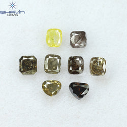 1.68 CT/8 Pcs Mix Shape Natural Diamond Mix Color I3 Clarity (3.60 MM)