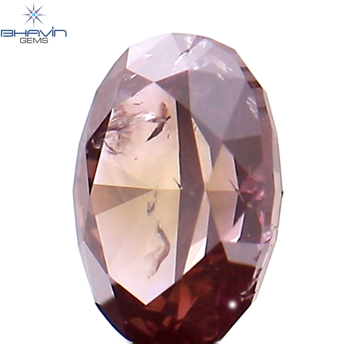 0.17 CT Natural Oval Diamond Enhanced Pink Color Clarity SI2 (3.94 MM)