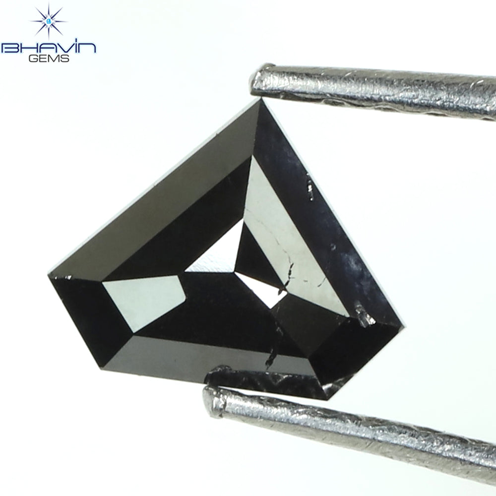 0.43 CT Pentagon Diamond Natural Diamond Black Diamond Clarity Opaque (5.20 MM)