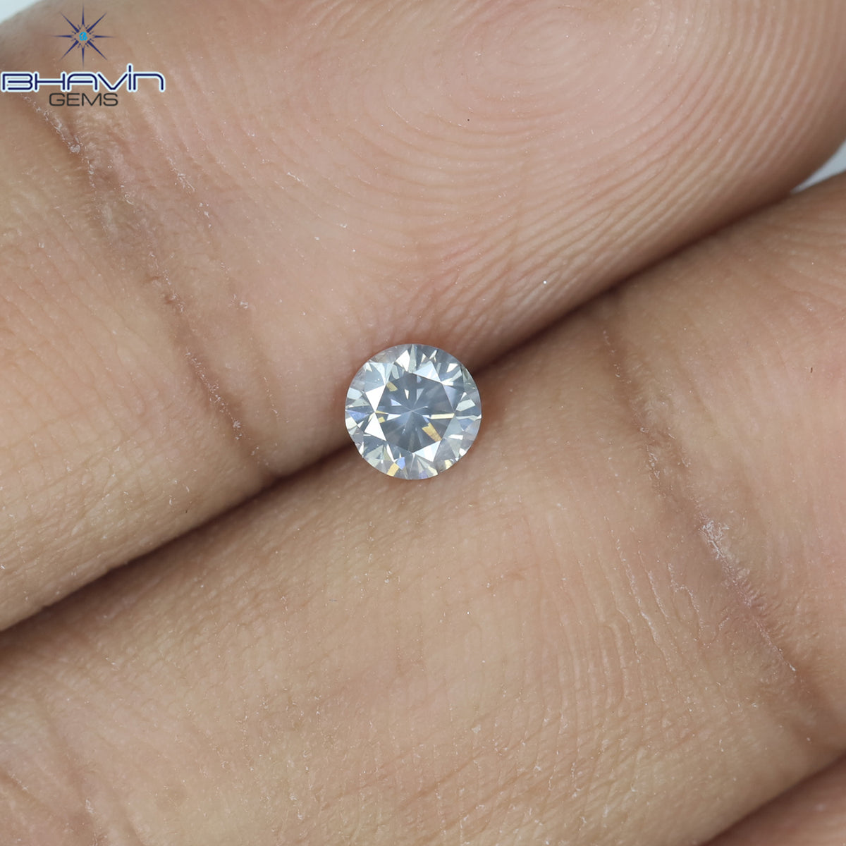 0.19 CT ラウンド シェイプ ナチュラル ダイヤモンド オレンジ イエロー カラー SI2 クラリティ (3.66 MM)