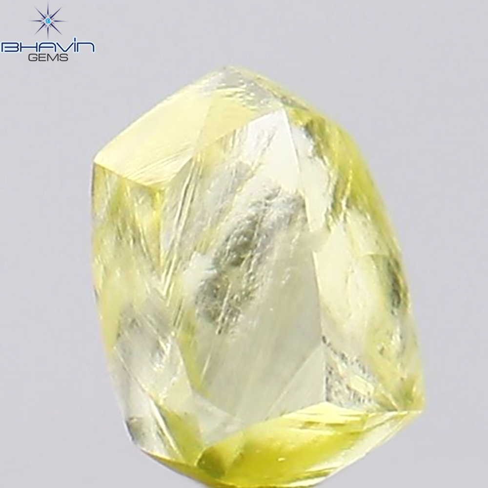 0.20 CT Rough Shape Natural Diamond Yellow Color VS1 Clarity (3.73 MM)
