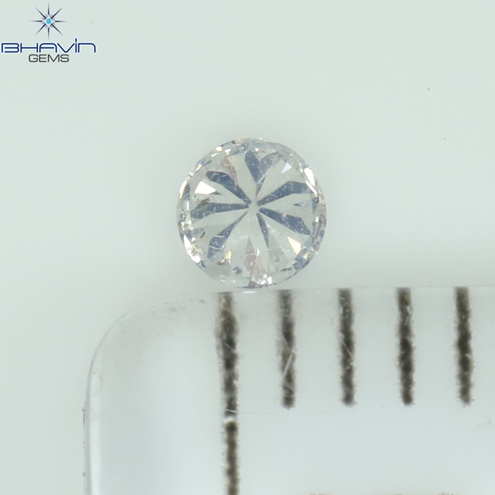 0.06 CT Round Shape Natural Loose Diamond White Color SI1 Clarity (2.56 MM)