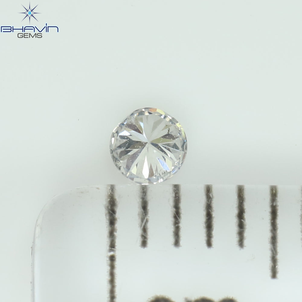0.06 CT Round Shape Natural Loose Diamond White Color SI1 Clarity (2.40 MM)