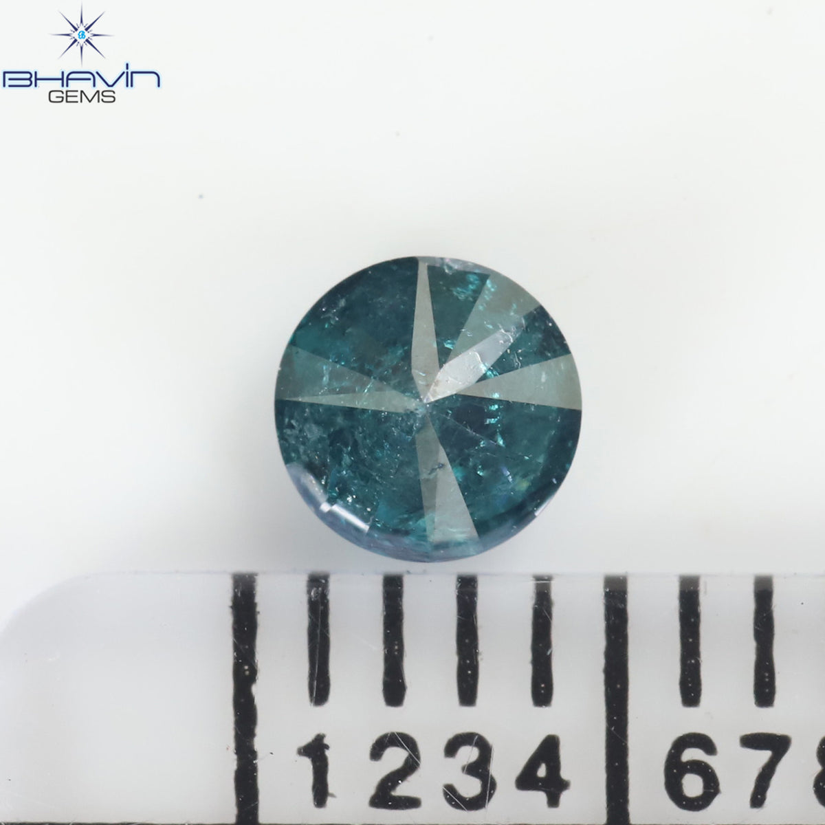 0.27 CT Natural Round Diamond Enhanced Blue Color Clarity I3 (4.10 MM)