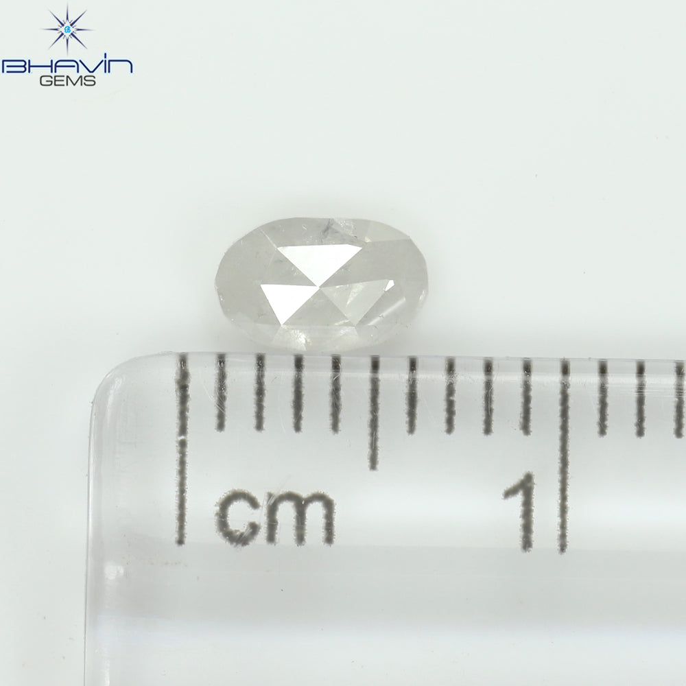 0.38 CT オーバルシェイプ ナチュラル ダイヤモンド ホワイト カラー I3 クラリティ (5.80 MM)