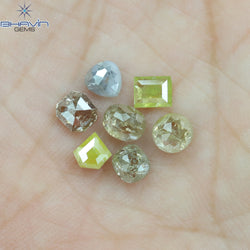 2.73 CT/7 Pcs Mix Shape Natural Diamond Mix Color I3 Clarity (4.97 MM)