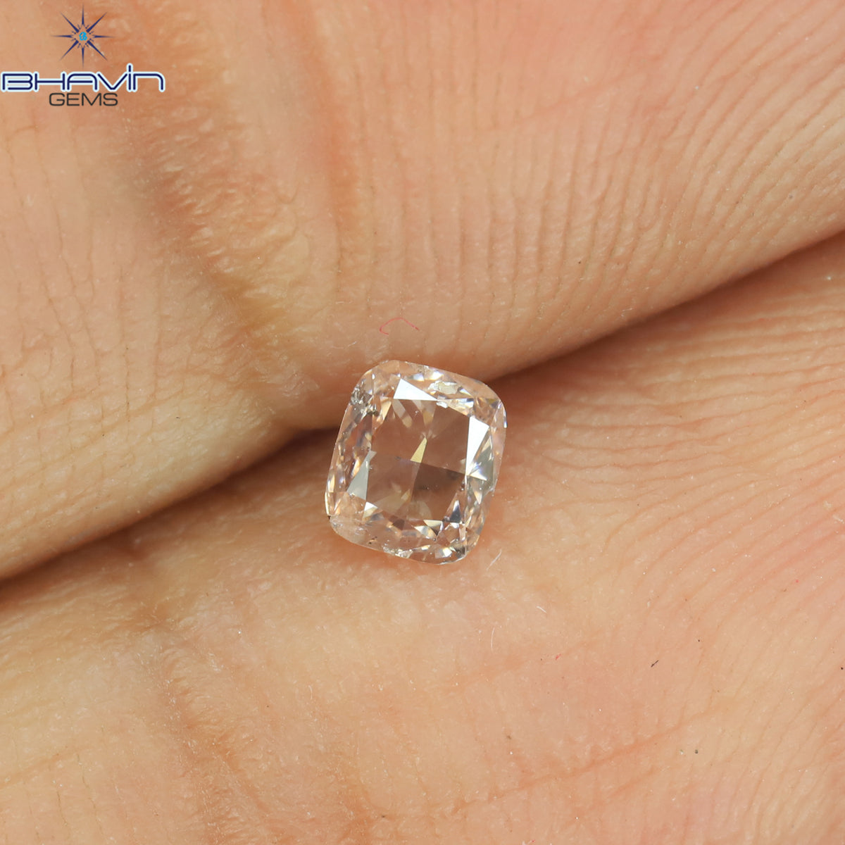0.06 CT クッションシェイプ 天然ダイヤモンド ピンクカラー VS2 クラリティ (2.30 MM)