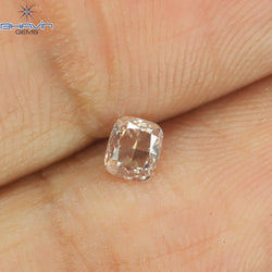 0.14 CT Cushion Shape Natural Diamond Pink Color SI1 Clarity (3.53 MM)