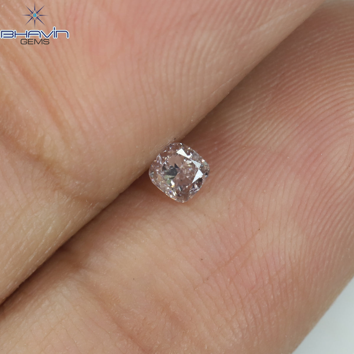 0.06 CT クッションシェイプ 天然ダイヤモンド ピンクカラー VS2 クラリティ (2.30 MM)