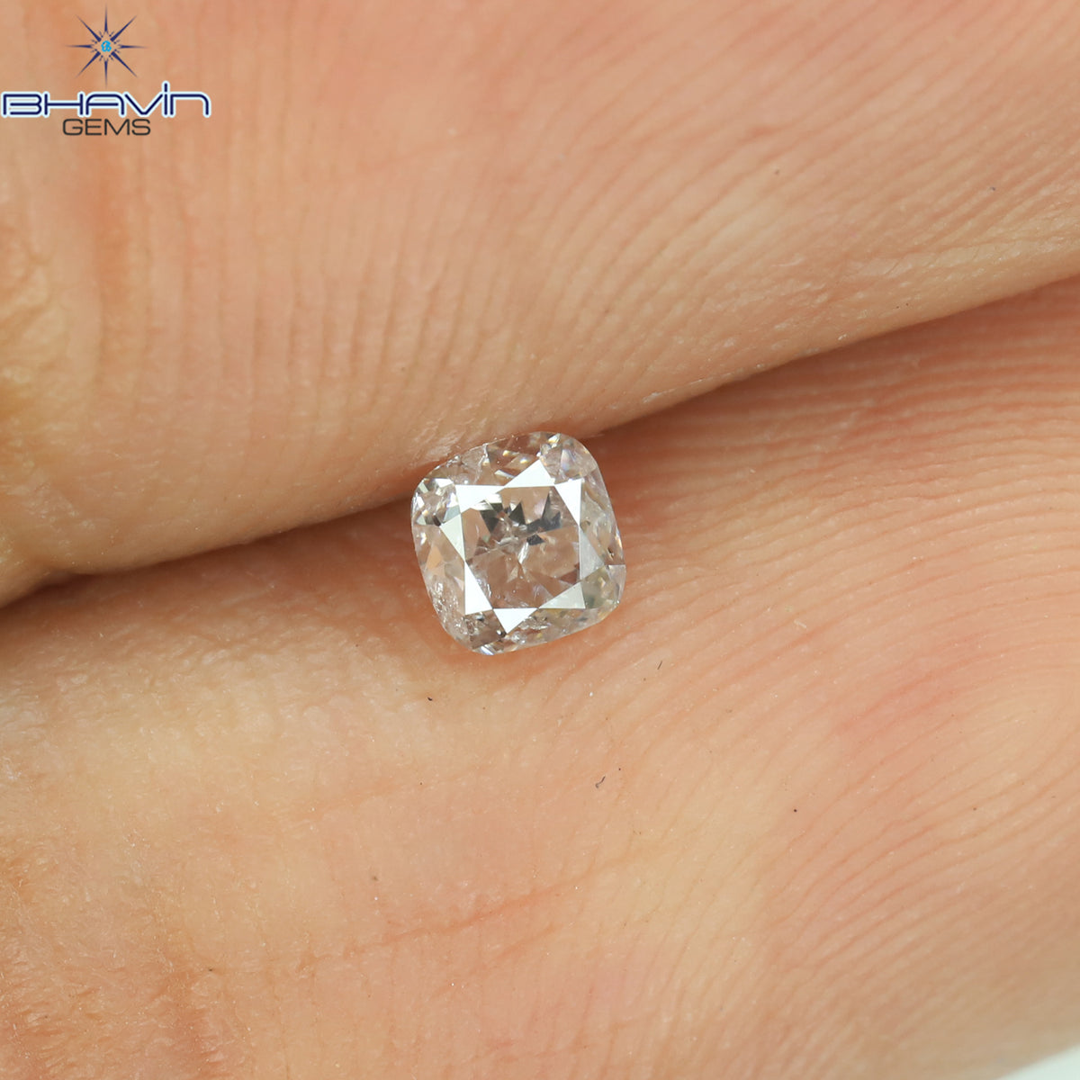 0.16 CT Natural Cushion Diamond Pink Color Clarity SI2 (3.00 MM)