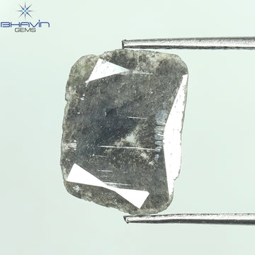 1.28 CT Slice Natural Diamond Salt And Pepper Color Clarity I3 (11.68 MM)