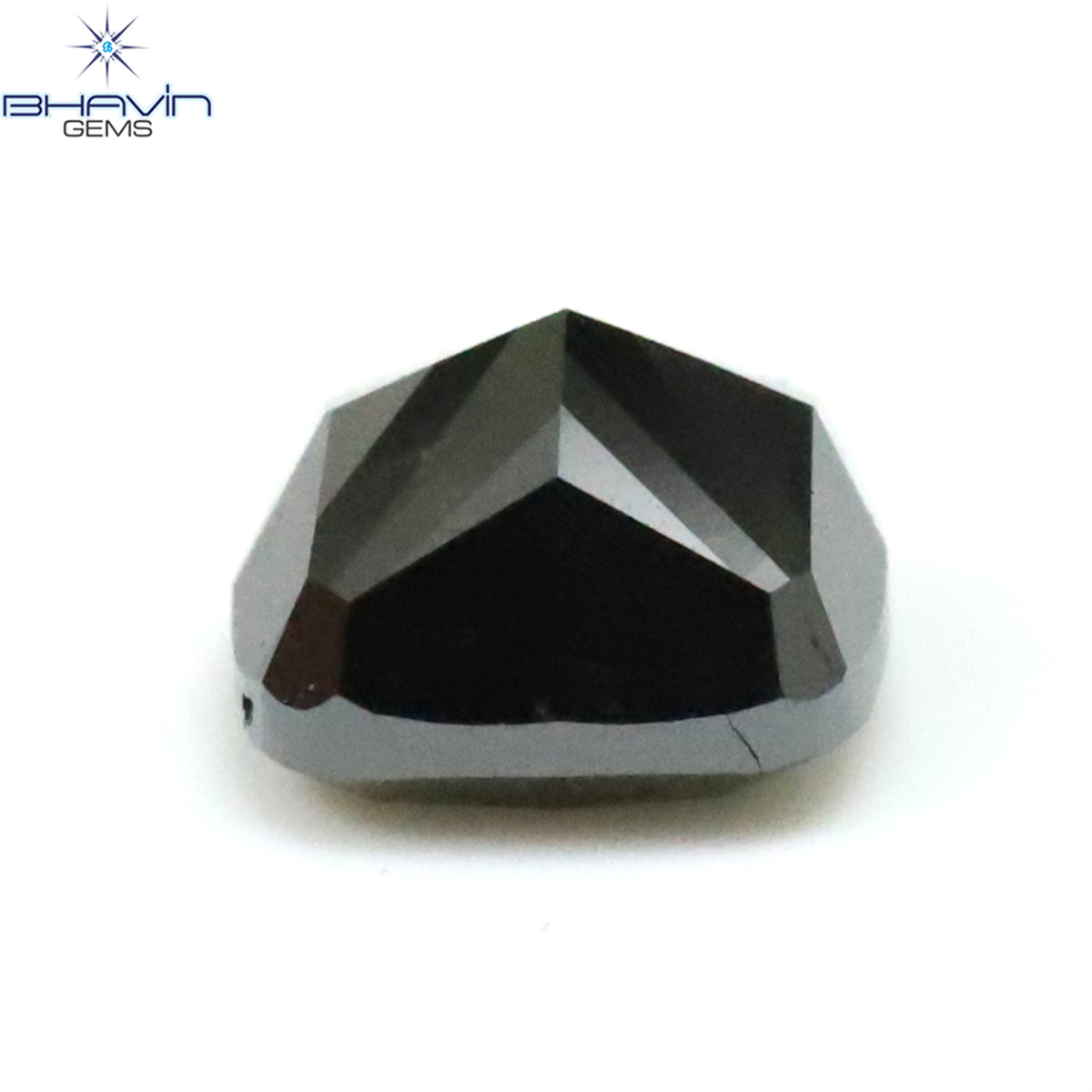 0.46 CT Natural Cushion Diamond Enhanced Black Color Clarity Opaque (4.20 MM)