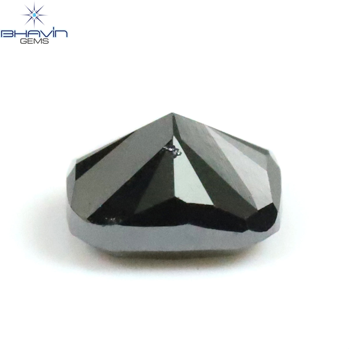 0.43 CT Natural Cushion Diamond Enhanced Black Color Clarity Opaque (4.40 MM)