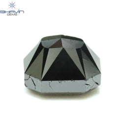 0.63 CT ラディアント シェイプ ナチュラル ダイヤモンド グリーン カラー I3 クラリティ (6.40 MM)