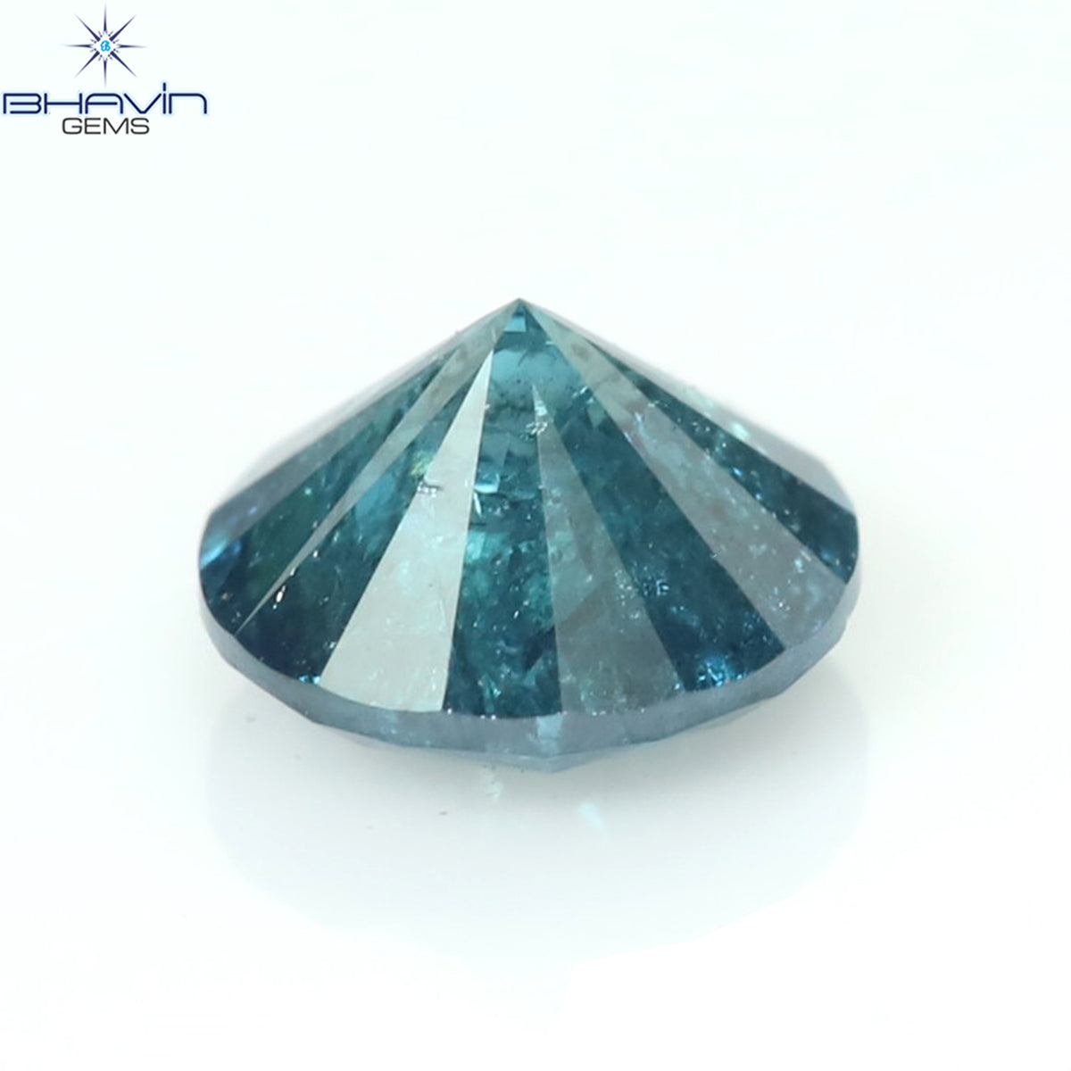 0.27 CT Natural Round Diamond Enhanced Blue Color Clarity I3 (4.10 MM)