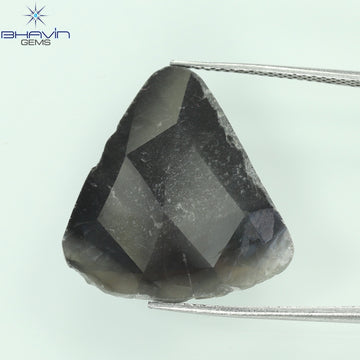 6.75 CT Natural Pear Slice Diamond Gray Color Clarity I3 (21.00 MM)