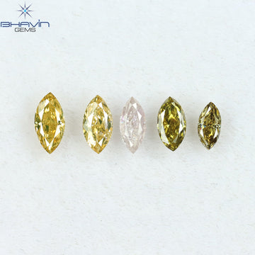 0.05 CT クッションシェイプ 天然ダイヤモンド ピンク色 VS1 クラリティ (2.06 MM)