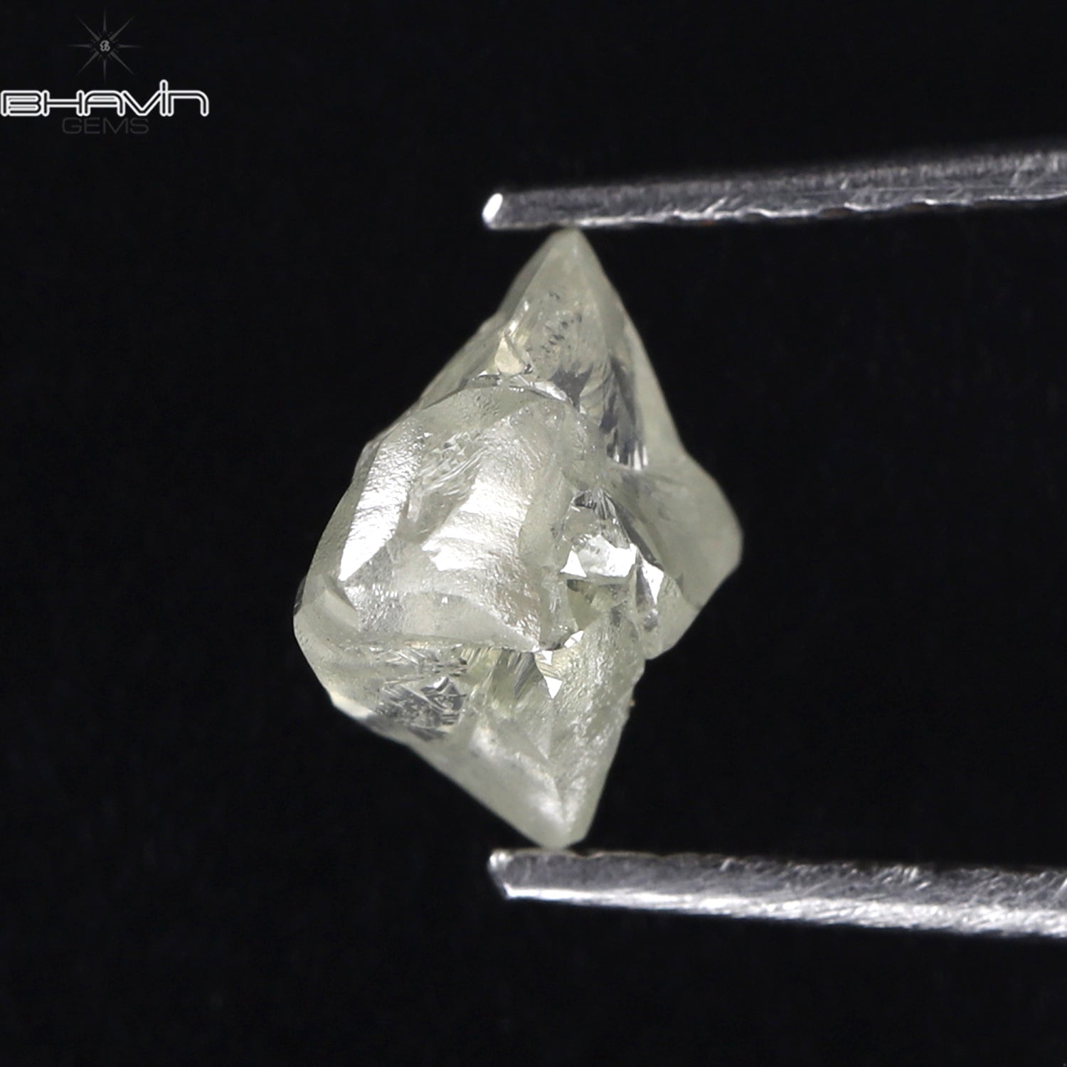 0.84 CT Rough Shape Natural Loose Diamond White Color I2 Clarity (6.92 MM)