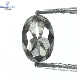 0.43 CT Oval Shape Natural Diamond Salt And Papper Color I3 Clarity (5.18 MM)