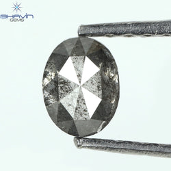 0.36 CT Oval Shape Natural Diamond Salt And Papper Color I3 Clarity (4.66 MM)