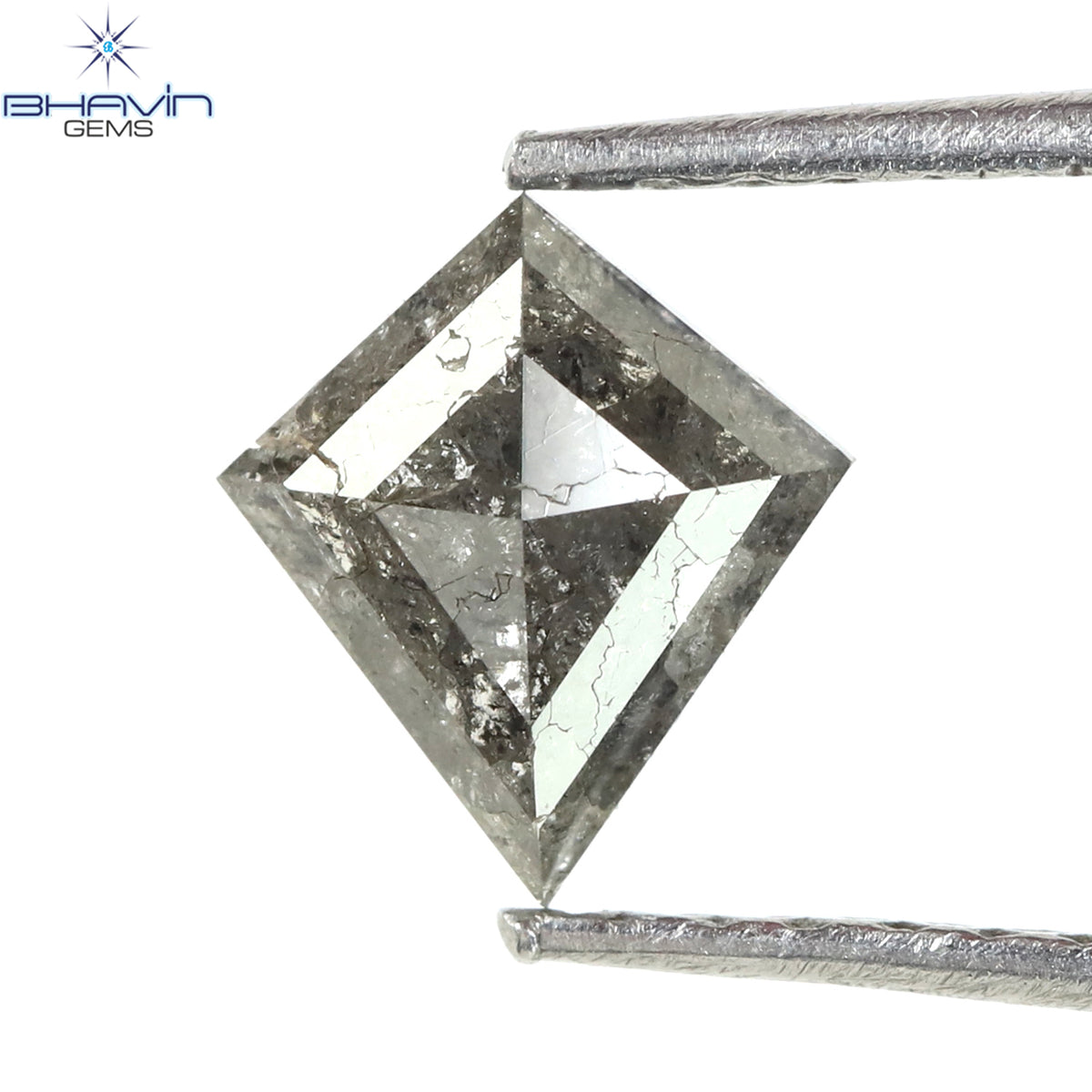 0.54 CT Natural Kite Diamond Salt And Pepper Color Clarity I3 (6.92 MM)