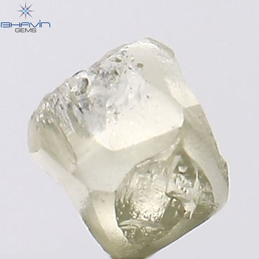 0.67 CT ラフシェイプ ナチュラル ダイヤモンド イエロー カラー SI2 クラリティ (4.67 MM)