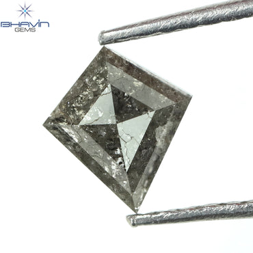 0.54 CT カイト ダイヤモンド ナチュラル ルース ダイヤモンド ソルト アンド ペッパー カラー I3 クラリティ (6.92 MM)