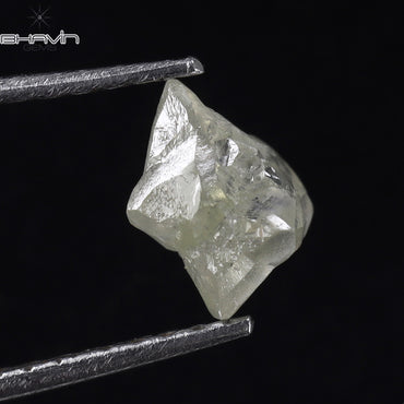 0.84 CT Rough Shape Natural Loose Diamond White Color I2 Clarity (6.92 MM)
