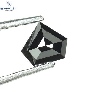 0.31 CT Pentagon Diamond Natural Diamond Black Diamond Clarity Opaque (4.78 MM)