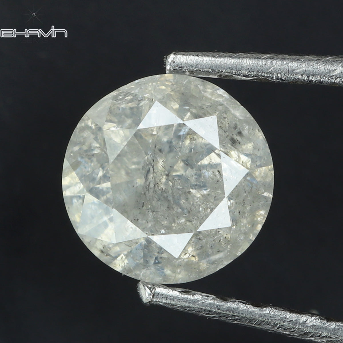 0.56 CT ラウンド シェイプ ナチュラル ダイヤモンド ホワイト カラー I3 クラリティ (5.15 MM)