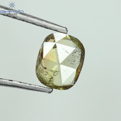 1.30 CT クッション ダイヤモンド ナチュラル ルース ダイヤモンド イエロー カラー I3 クラリティ (5.60 MM)