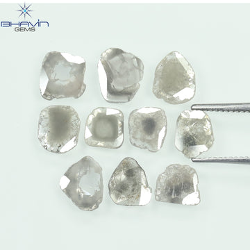 2.65 CT (10 Pcs) Slice Diamond Salt And Pepper Color Clarity I3 (6.90 MM)