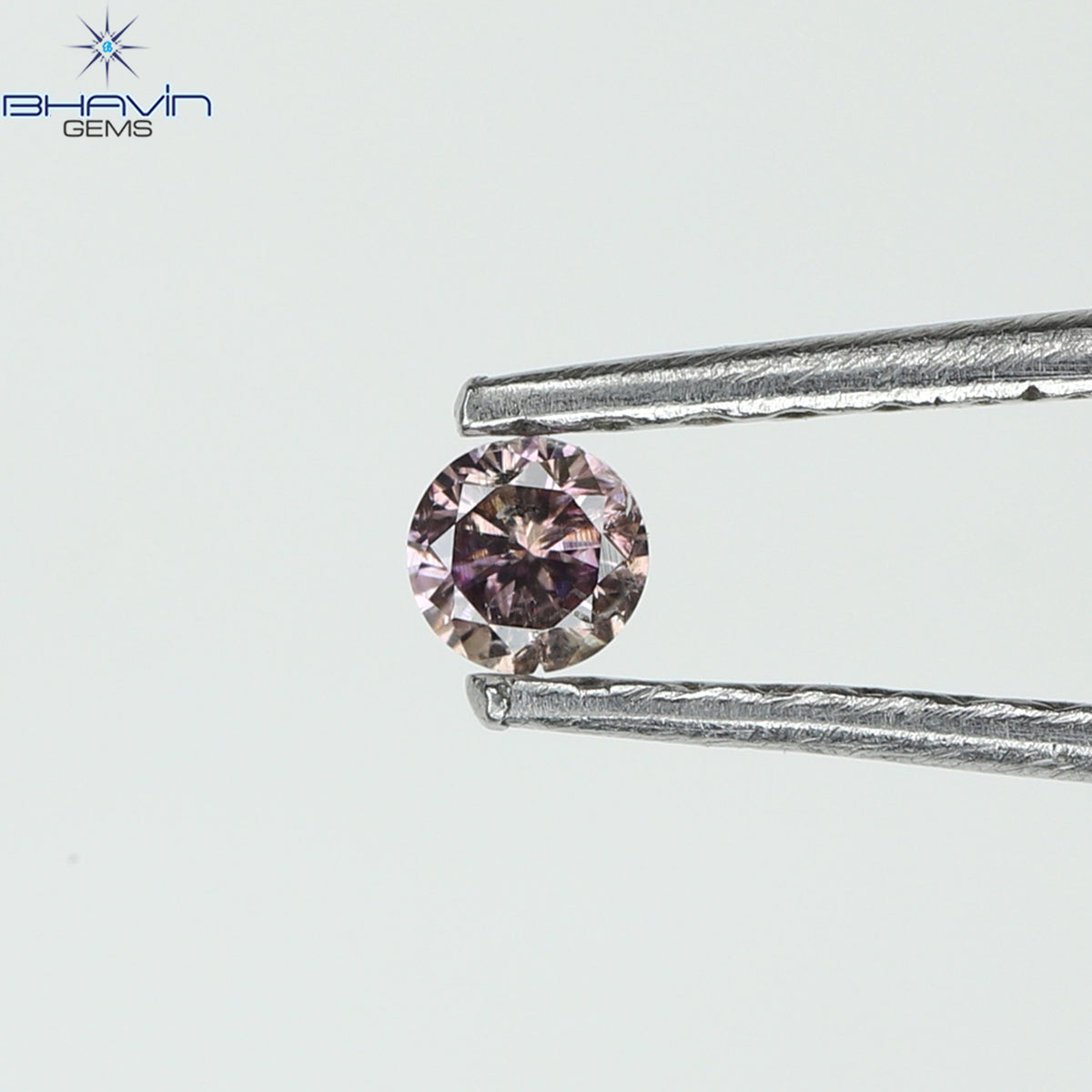 0.05 CT ラウンド シェイプ ナチュラル ダイヤモンド ピンク カラー I1 クラリティ (2.30 MM)