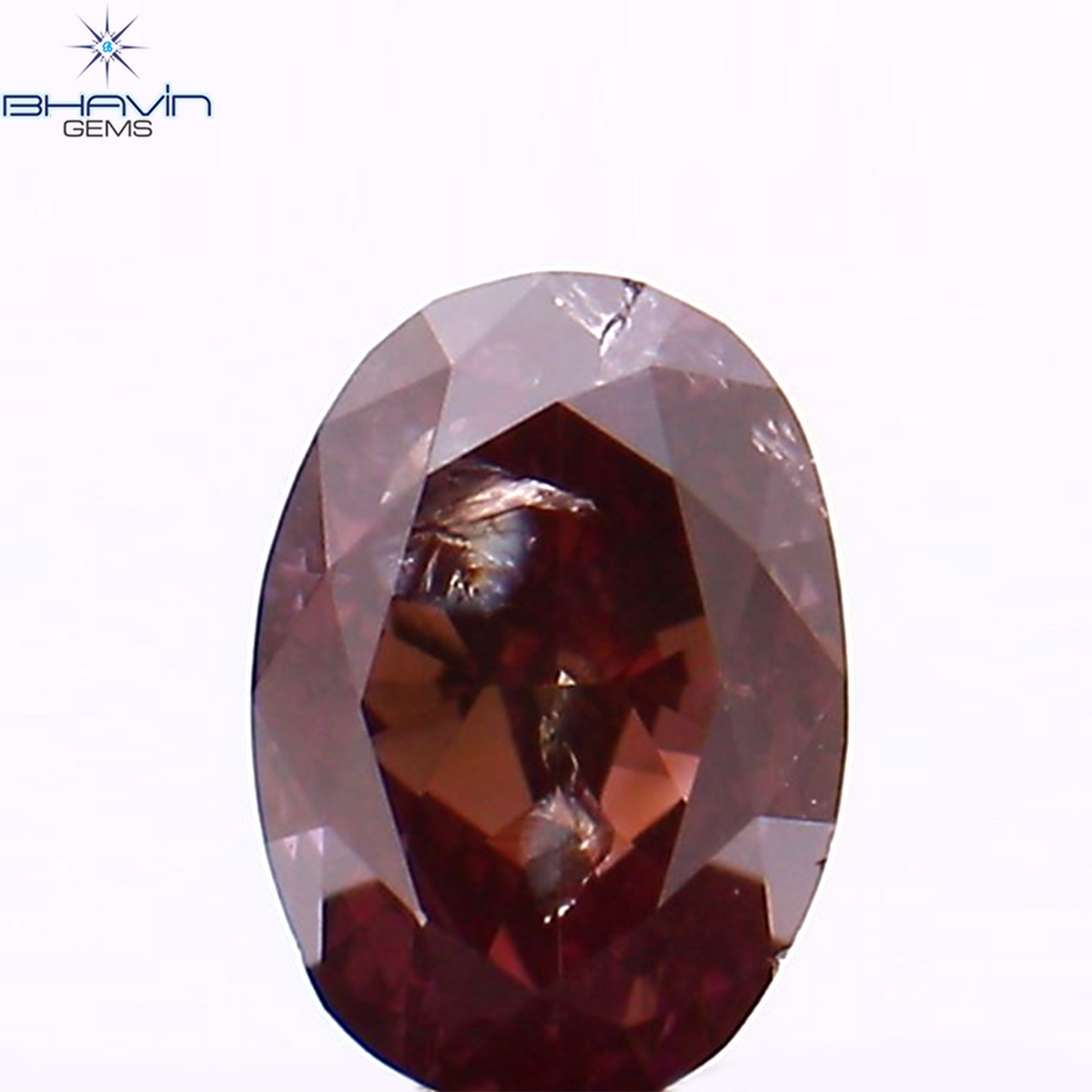 0.17 CT Natural Oval Diamond Enhanced Pink Color Clarity SI2 (3.94 MM)