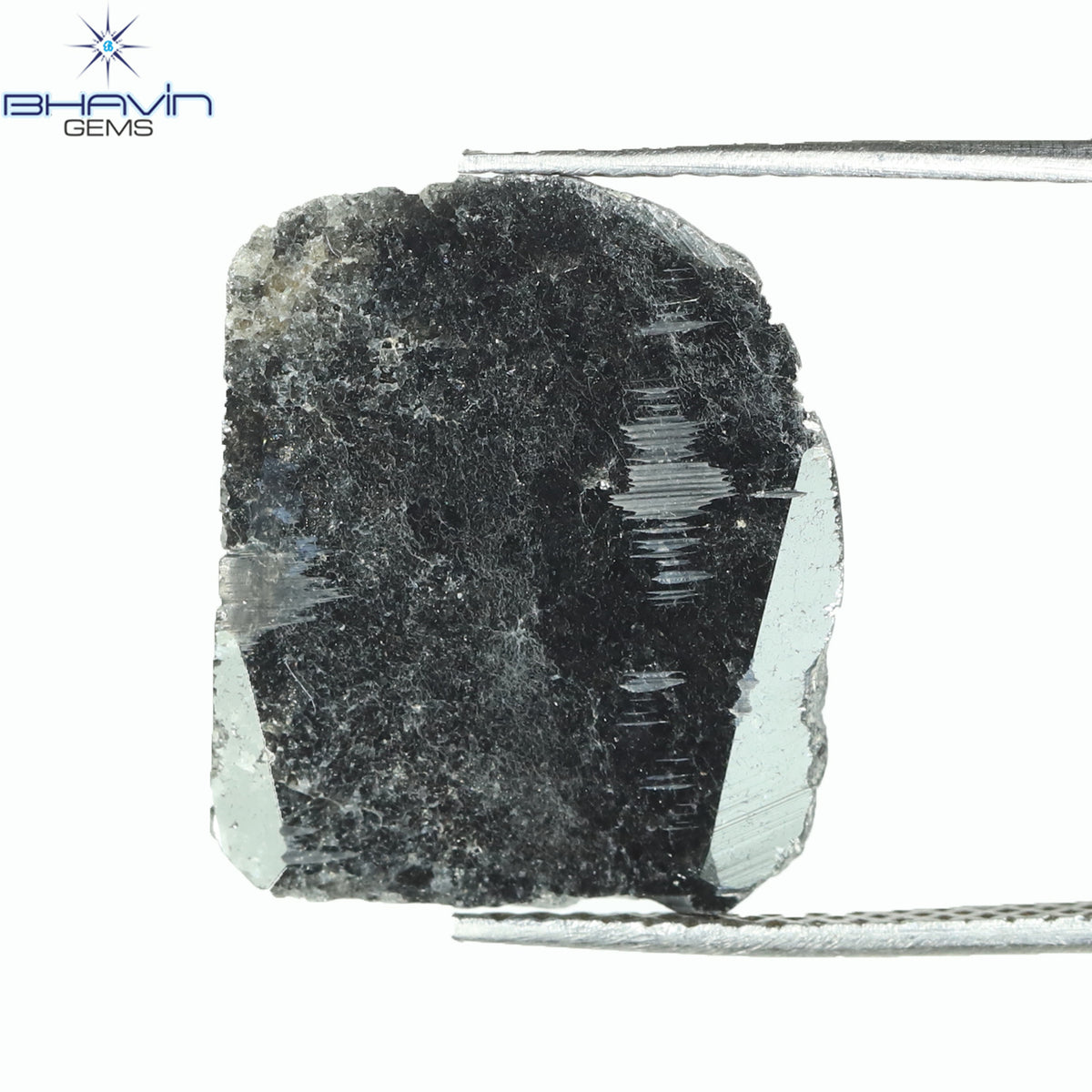 3.18 CT Natural Slice Diamond Black Color Clarity I3 (15.95 MM)